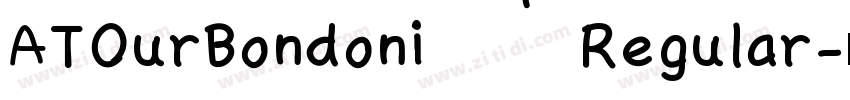 ATOurBondoni Regular字体转换